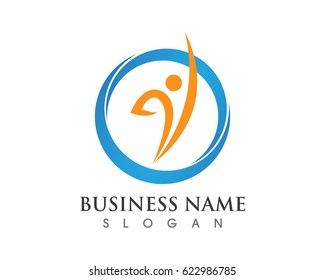 Business People Success Logo Stock Vector (Royalty Free) 622986785