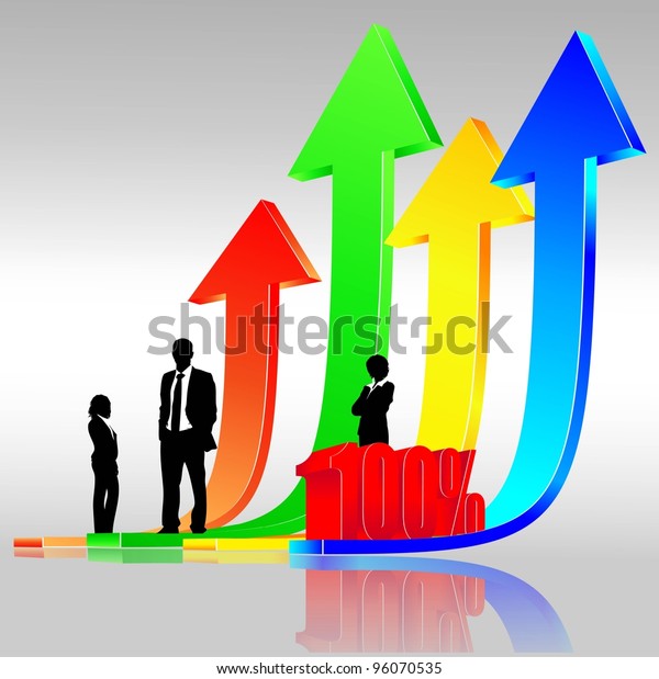 Business People Team Arrowsvector Stock Vector (Royalty Free) 96070535