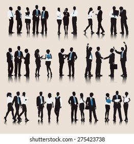 Business People Team Connection Corporate Vector Concept