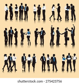 Business People Team Connection Corporate Vector Concept