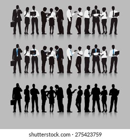 Business People Team Connection Corporate Vector Concept