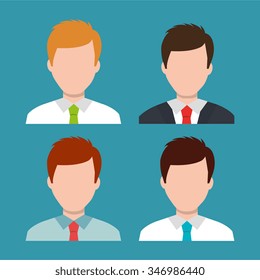 Business people teamwork  graphic design, vector illustration
