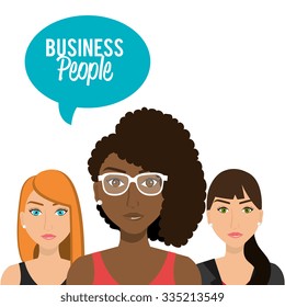 Business people and teamwork theme design, vector illustration