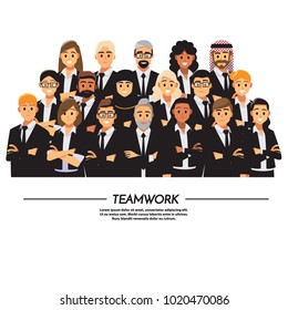 Business People teamwork ,Vector illustration cartoon character.