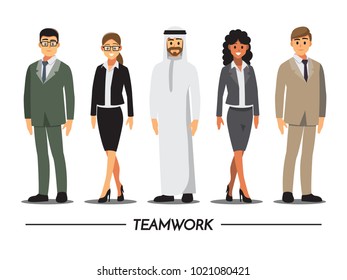 Business People teamwork ,Vector illustration cartoon character.