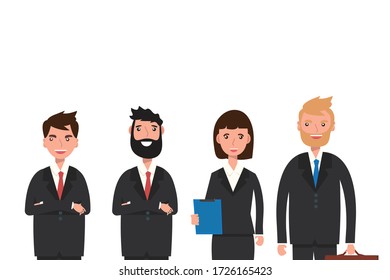 Business People teamwork ,Vector illustration cartoon character.