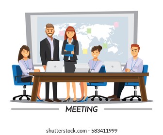 Business People teamwork ,Vector illustration cartoon character.