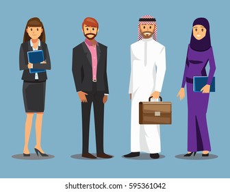 Business People teamwork ,Vector illustration cartoon character.