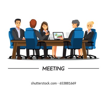 Business People teamwork ,Vector illustration cartoon character.