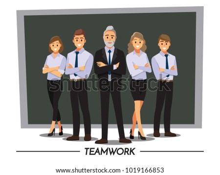 Business People teamwork ,Vector illustration cartoon character.