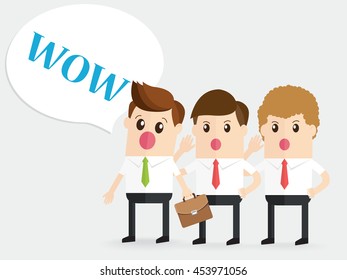 business people telling gossips to the businessman