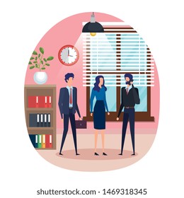 business people using smartphone in the workplace