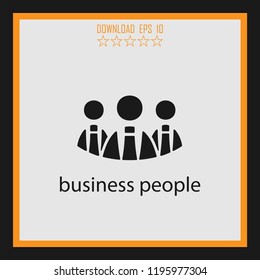 business people  vector icon