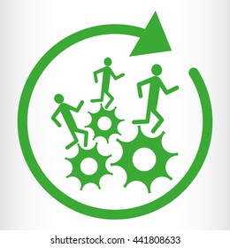 business people, vector icon