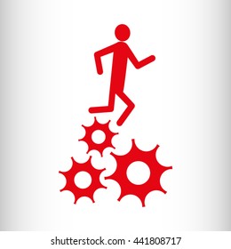 business people, vector icon