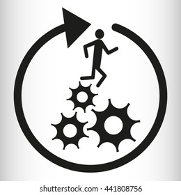 business people, vector icon