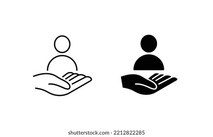 business people vector icon set.
Business management icon.