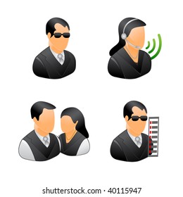 business people vector icons