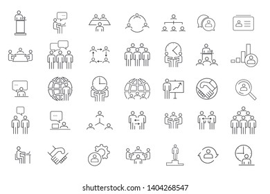 Business People Vector Icons Contains Such Stock Vector (Royalty Free ...