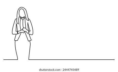 business people vector line art