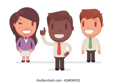 Business people vector set