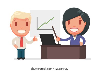 Business people vector set