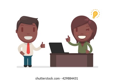 Business people vector set