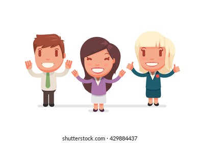 Business people vector set