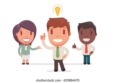 Business people vector set