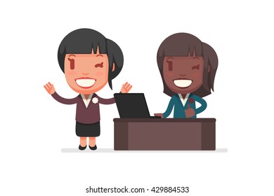 Business people vector set