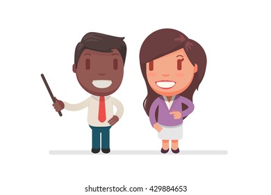 Business people vector set