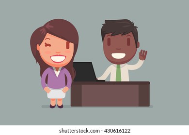Business people vector set