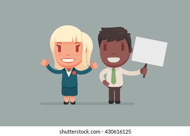 Business people vector set