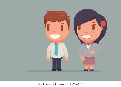 Business people vector set