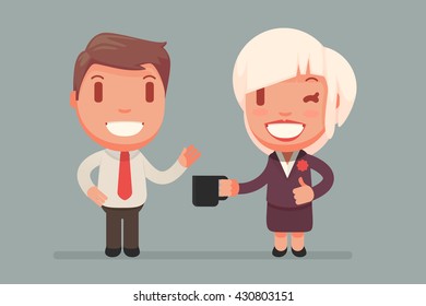 Business people vector set