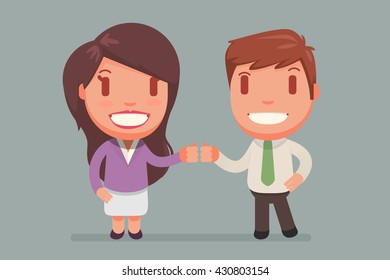 Business people vector set