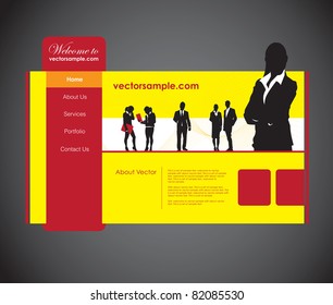 business people website template