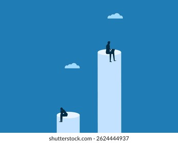Business people who work at higher levels are different from people who sit stressed.