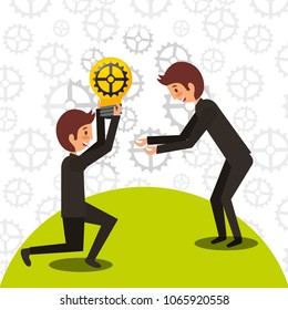 business people work