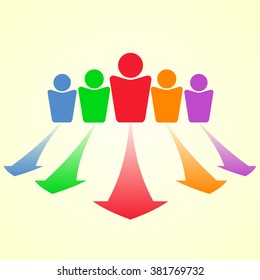 Business people work