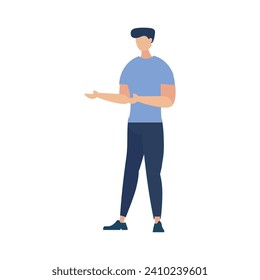 Geschäftsleute arbeiten mit Vektorelementen