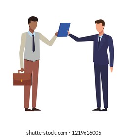 business people working
