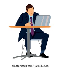 business people working with computer at desk