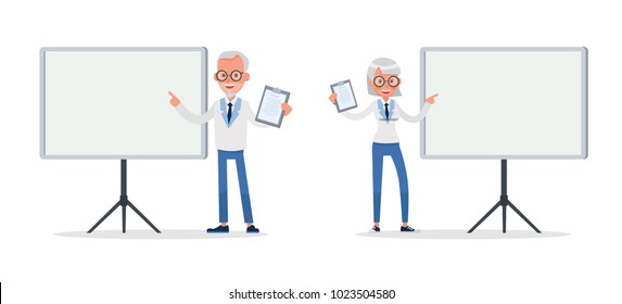 business people working and different poses action character vector design