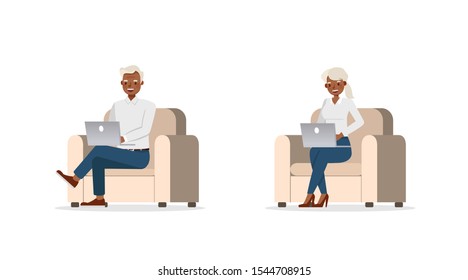 business people working in office character vector design.