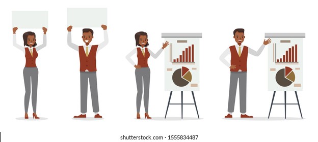 business people working in office character vector design.