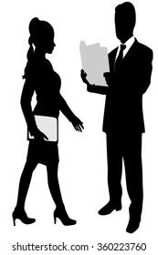 Business people working together