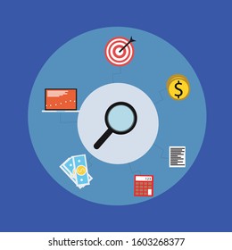 Business people working together and developing a successful business strategy: marketing and finance concept