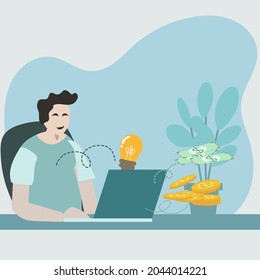 
Empresarios trabajando juntos y desarrollando una estrategia empresarial exitosa: concepto de marketing y finanzas
