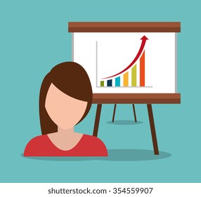 Business people working, vector illustration graphic design